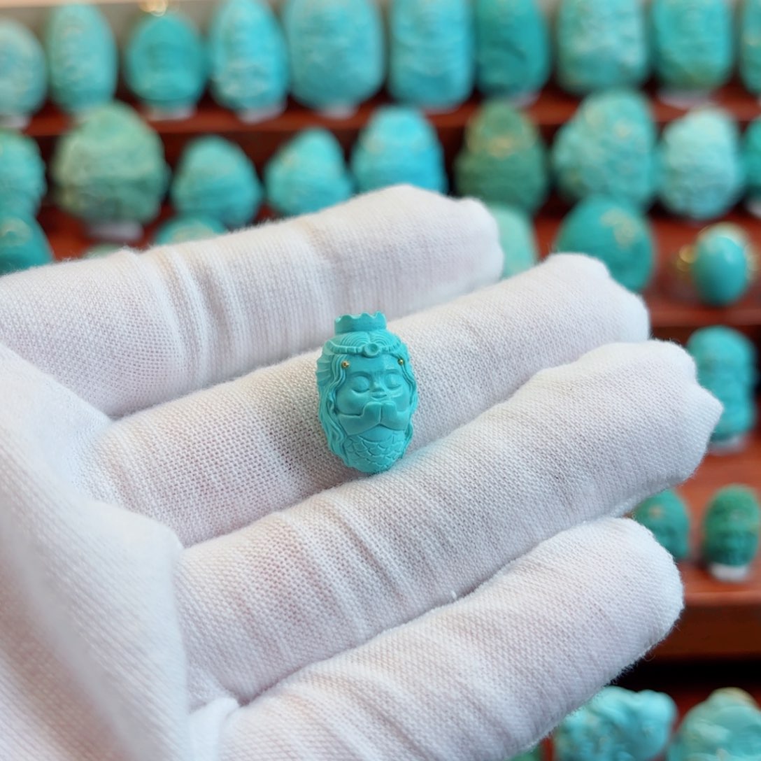 绿松石珠宝奇石未镶嵌