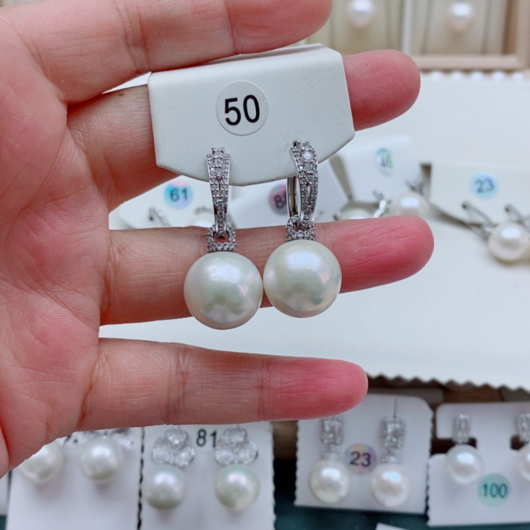 小****颈饰银S925镶嵌淡水珍珠