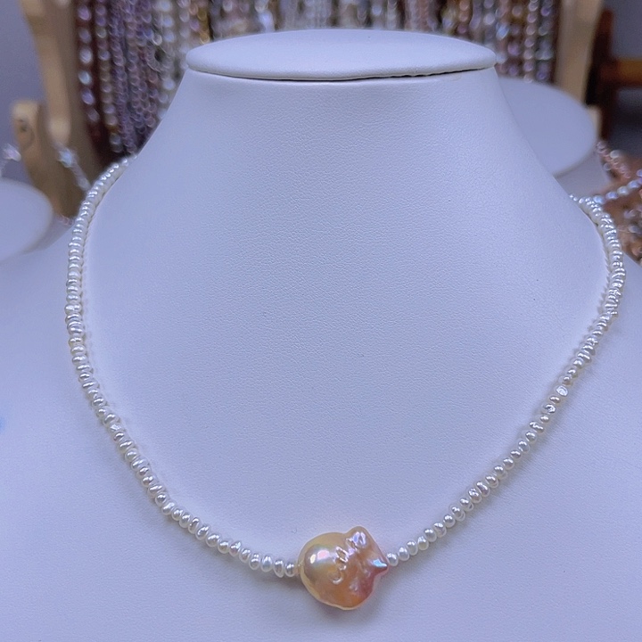 淡水珍珠手绳合金