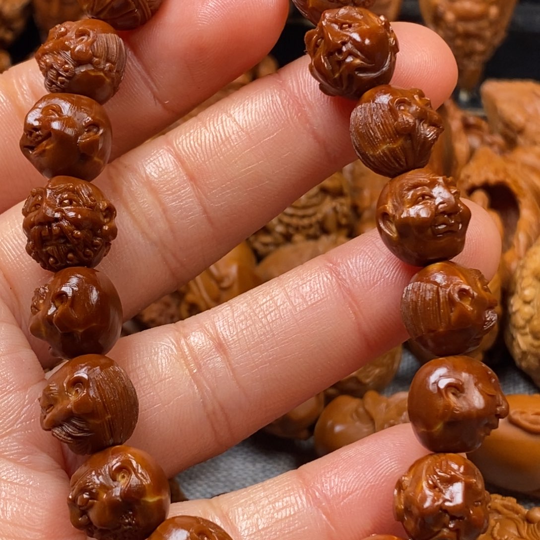橄榄核手串/手链1.2老铁核 须派罗汉手串 不接定制