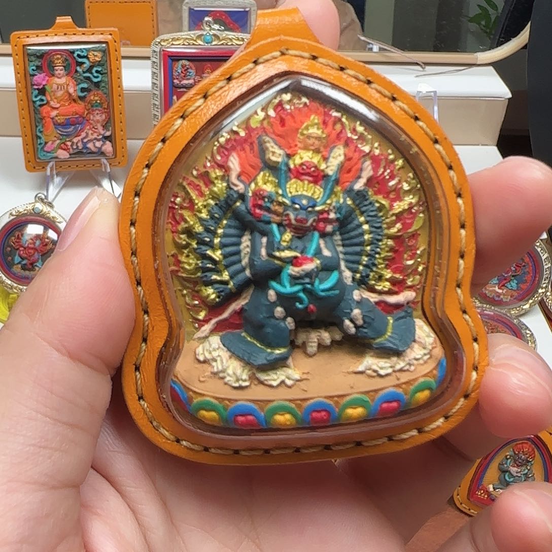 泥塑大威德金刚作品