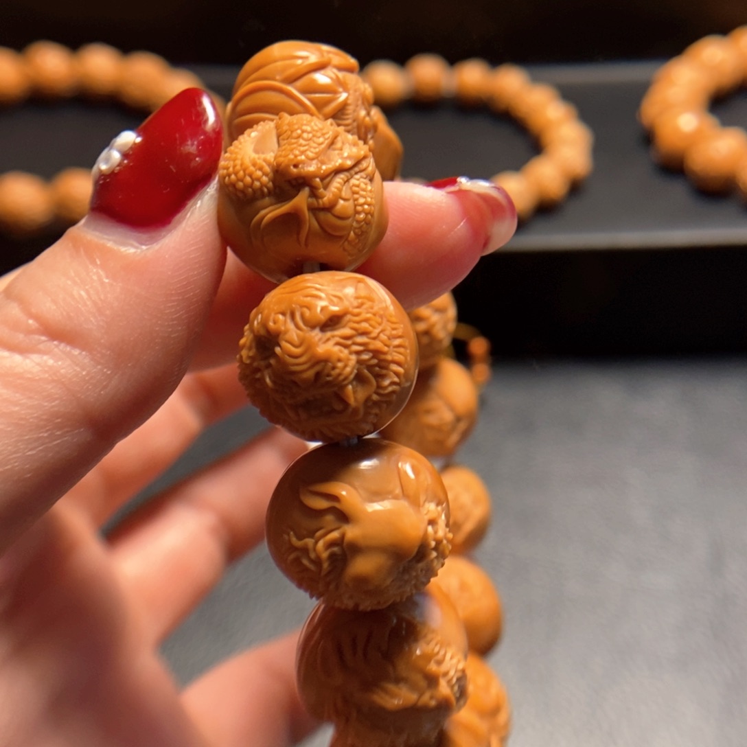 猴头核桃手串至*十二生肖