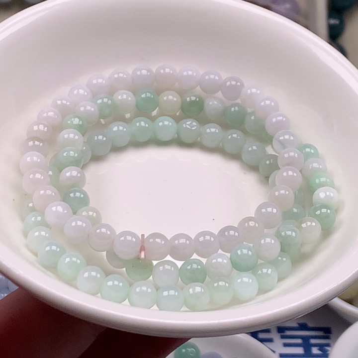 散珠翡翠翡翠有瑕疵不退不换