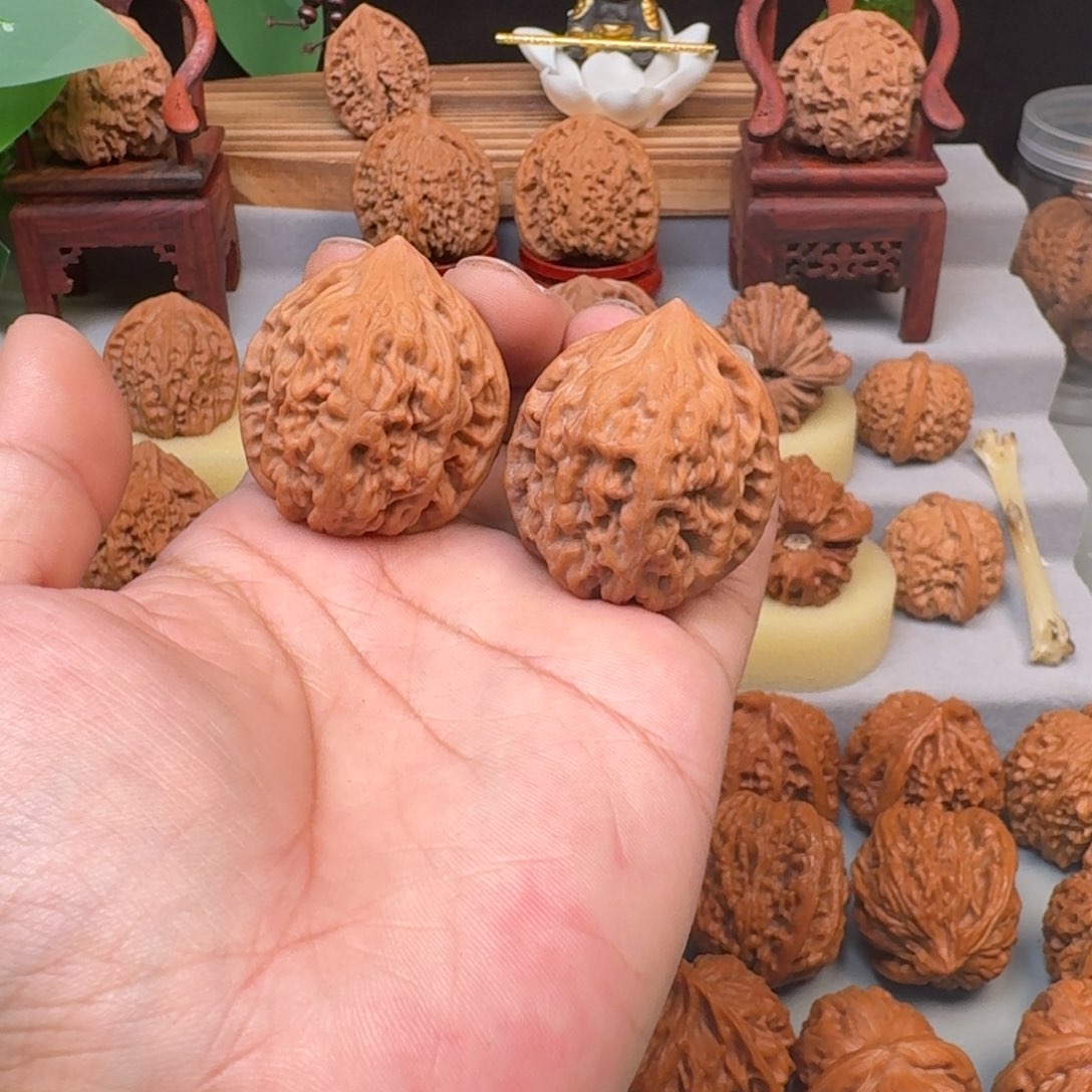 文玩核桃把件-6鸡心