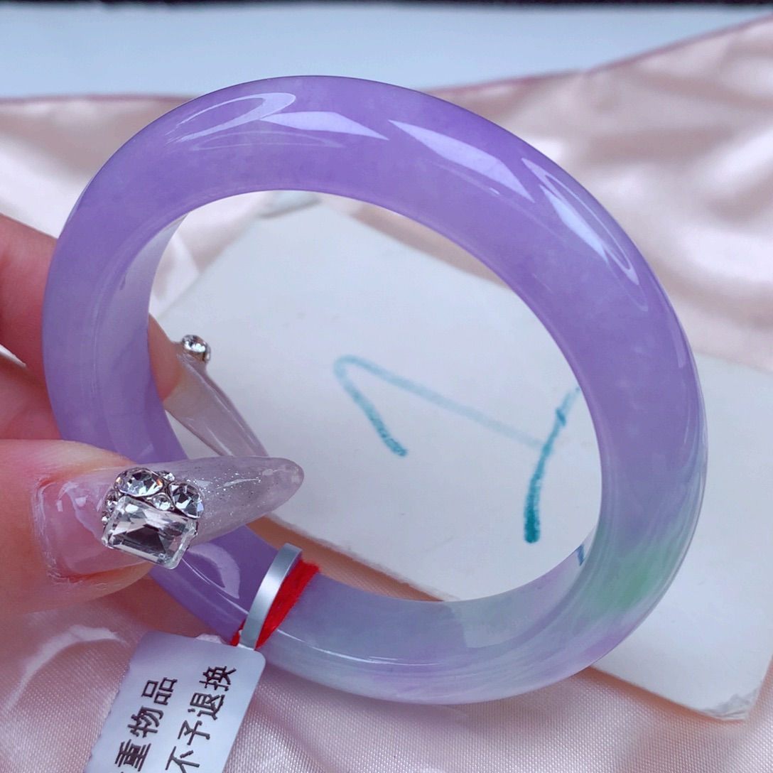 翡翠手镯未镶嵌天然缅甸翡翠A货手镯