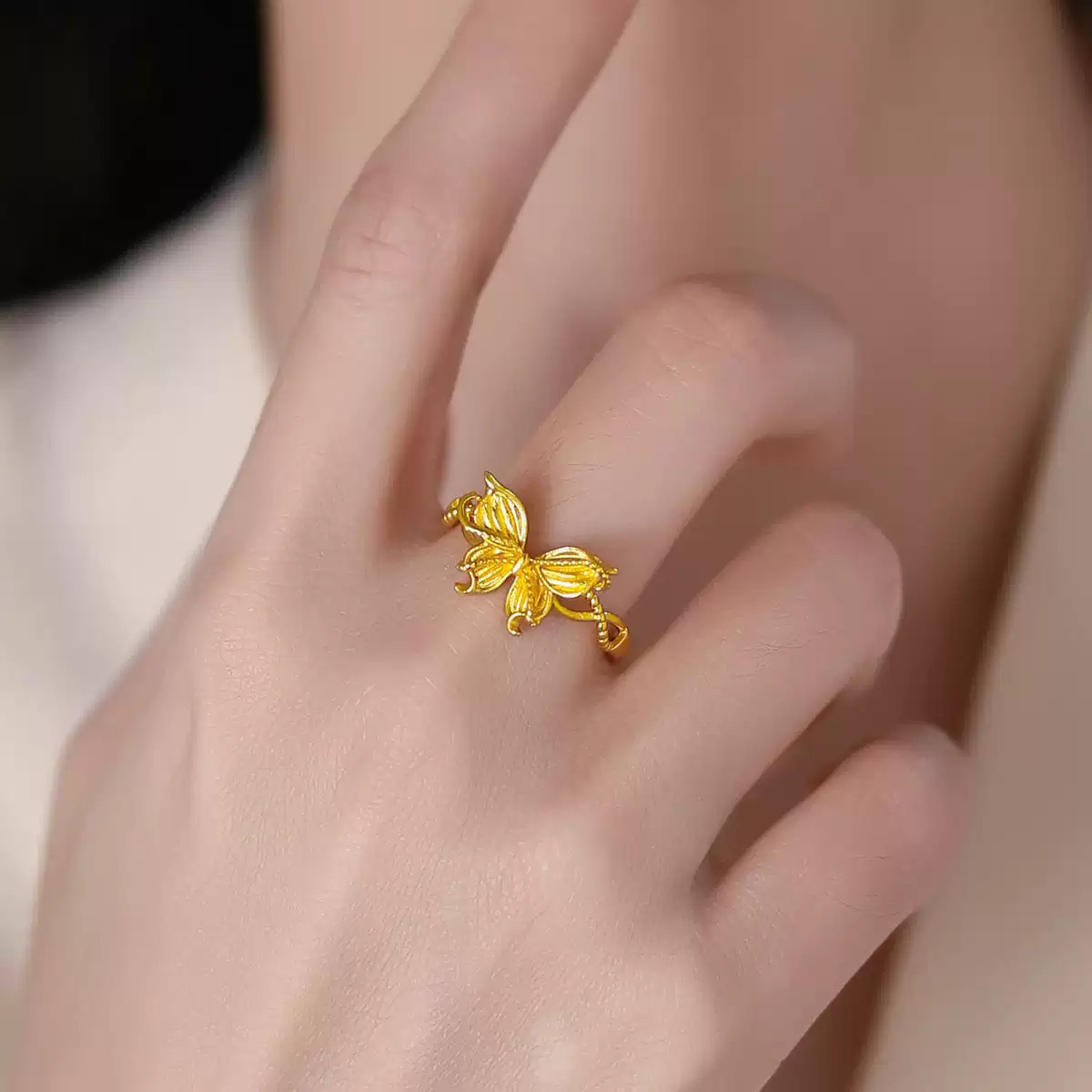 合金戒指 2025新款蛇年限定（蝴蝶戒指）女士精美时尚气质百搭甜美