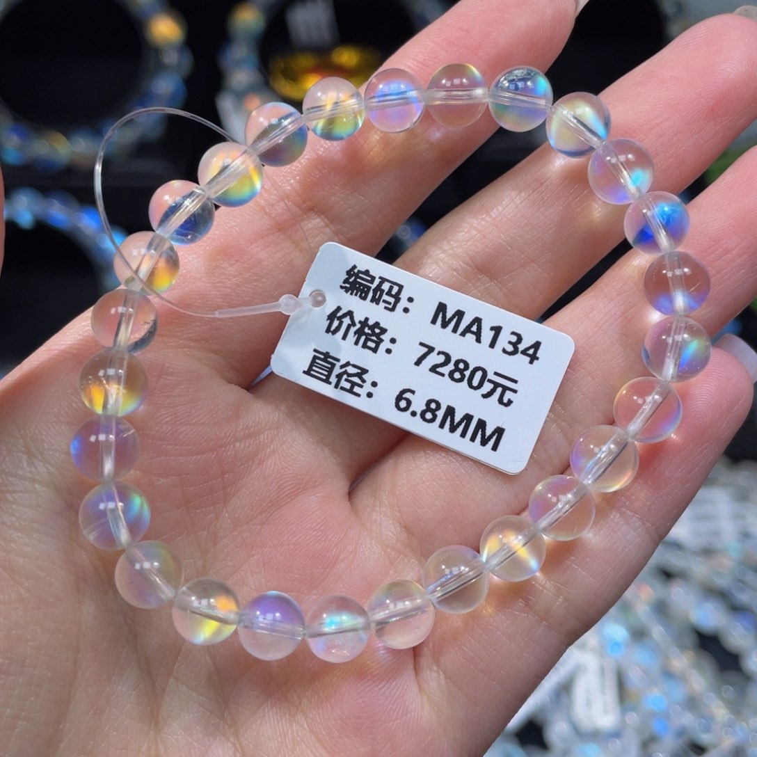 月光石手串未镶嵌MA134#6.8mm