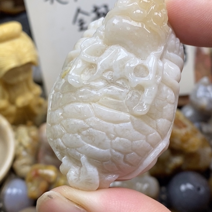 硅化珊瑚（珊瑚玉）未镶嵌颈饰