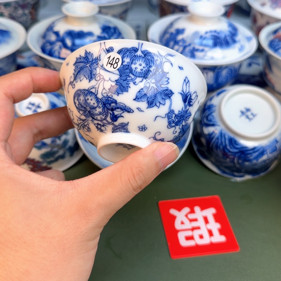彦祖纯手工手绘茶具148