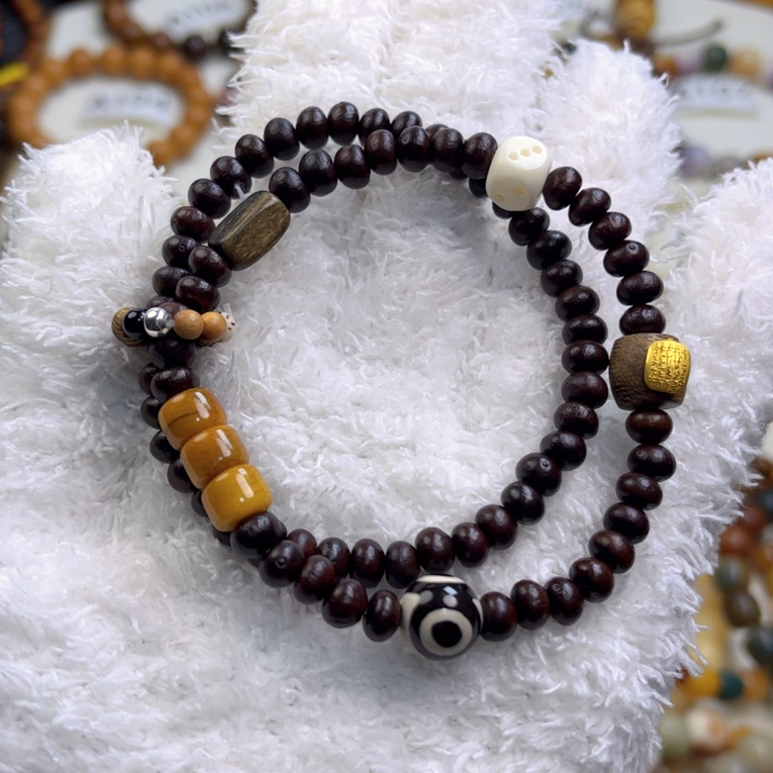 菩提根/象牙果手串紫金钵盂