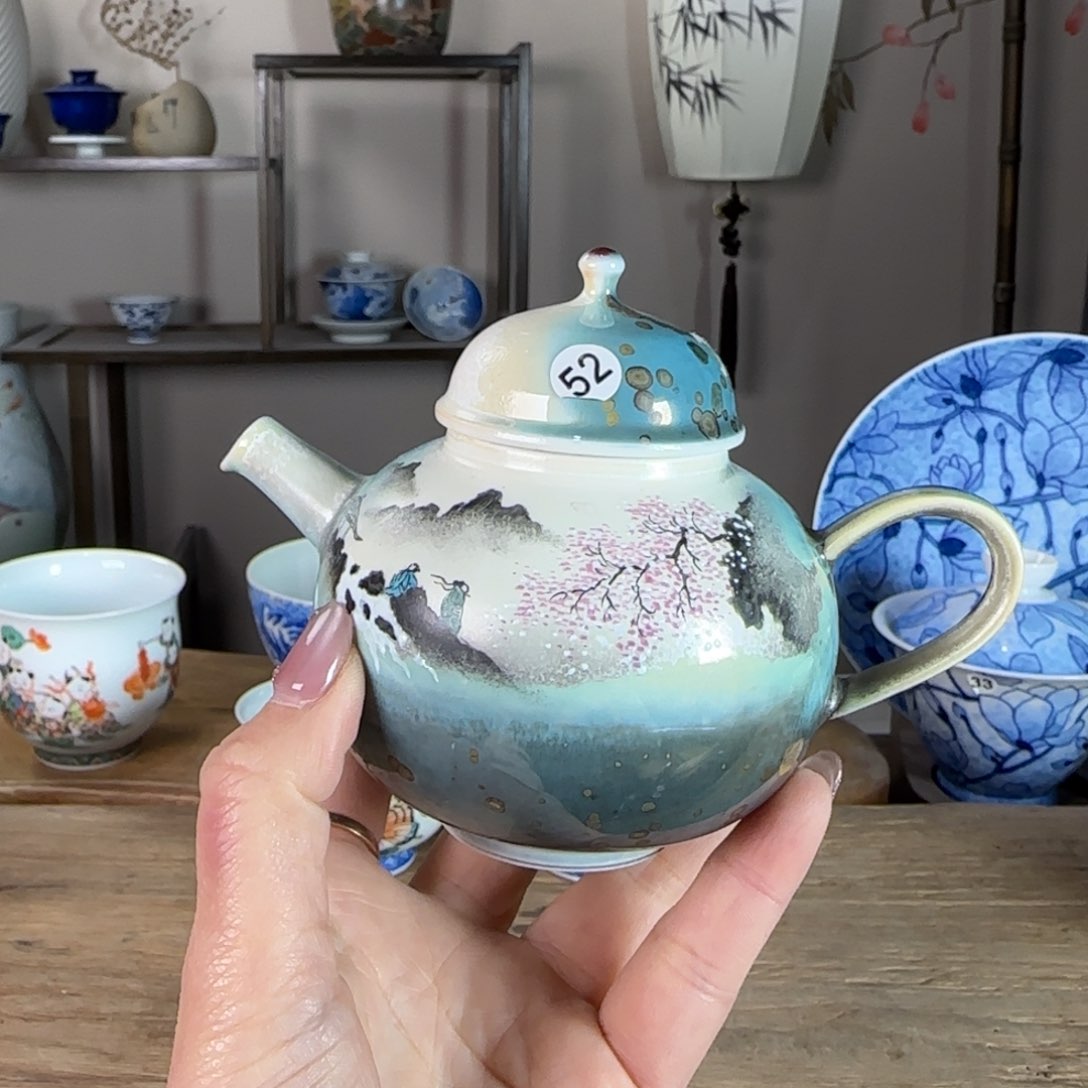 杯景德镇陶瓷柴烧多人