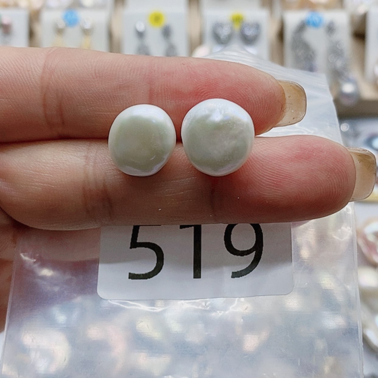 【闪购商品】淡水珍珠耳饰银S925镶嵌