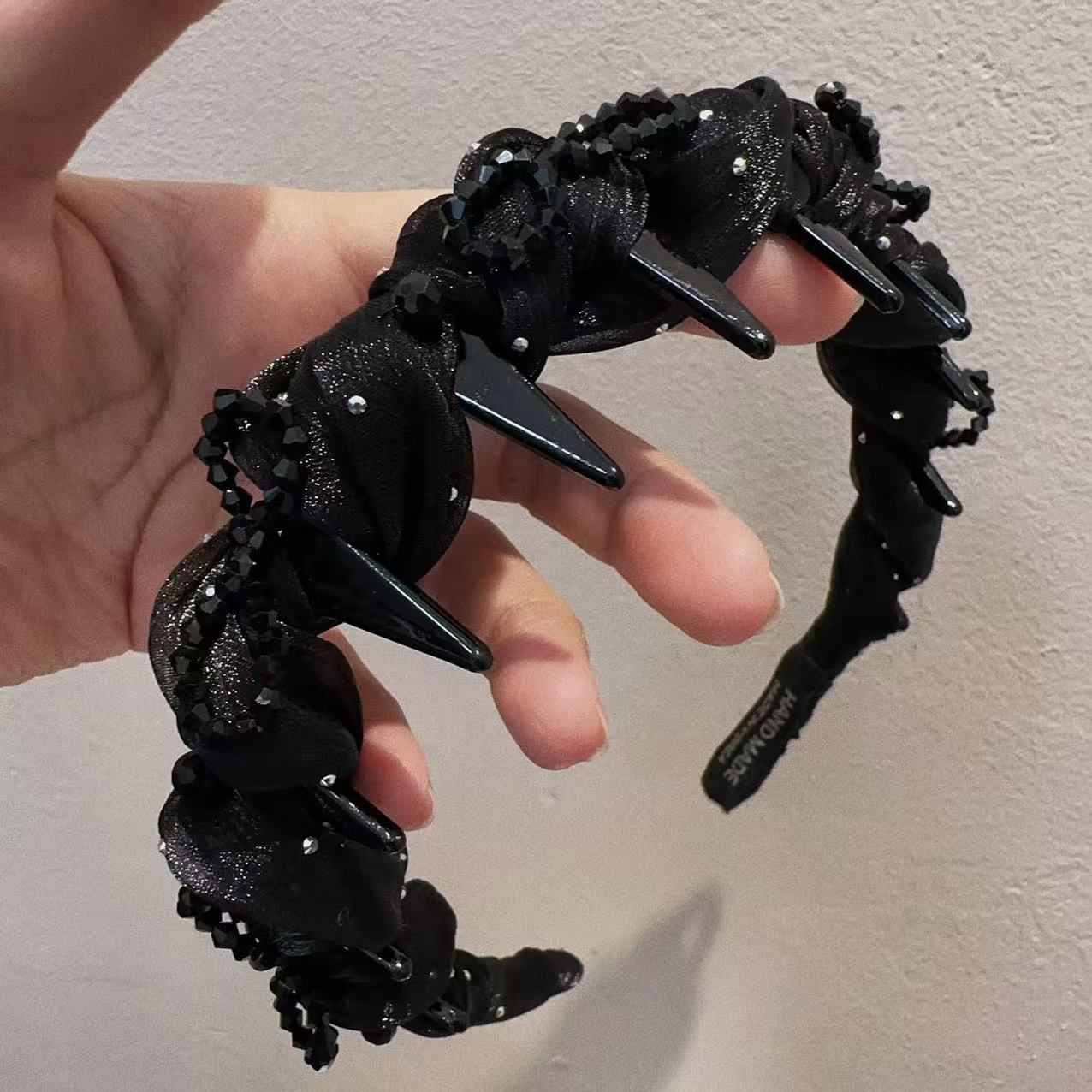 东大门手工蝴蝶结绢纱发箍F98