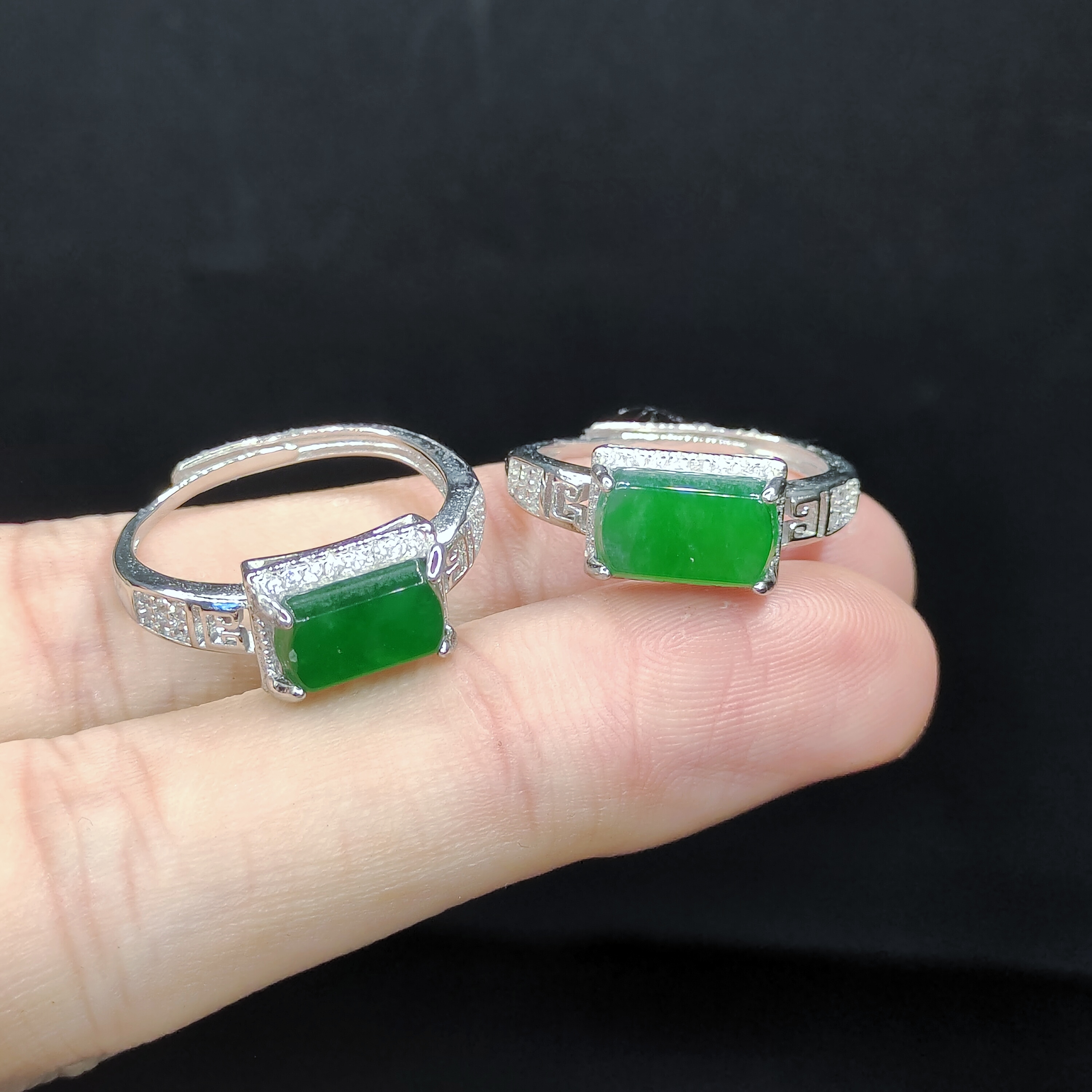 【老三珠宝】翡翠马鞍戒指【多样性发其一】约10-6-3mm