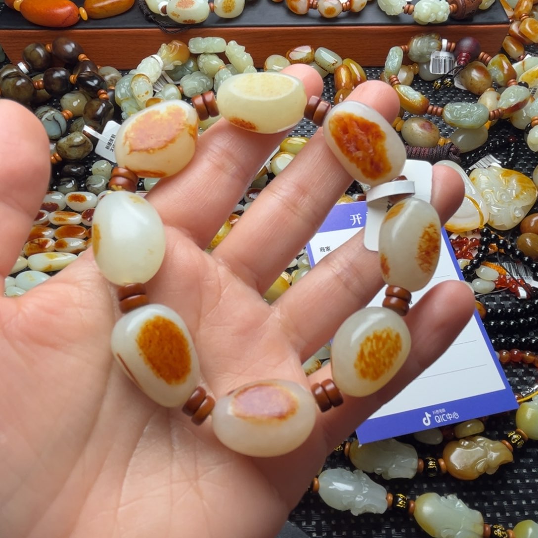 和田玉手链未镶嵌用****2