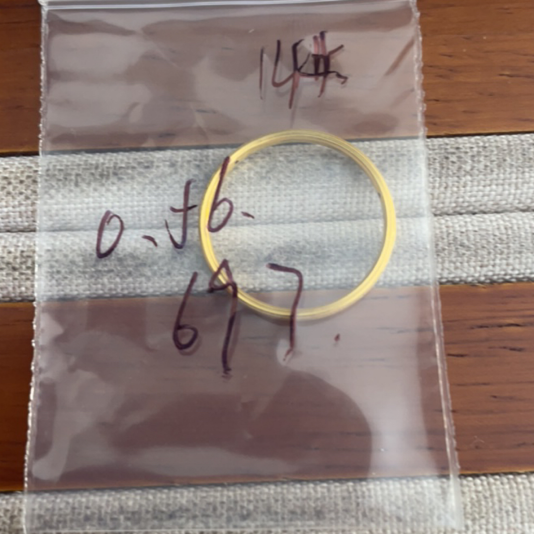 克重0.56 14号 三生三世戒指 足金999