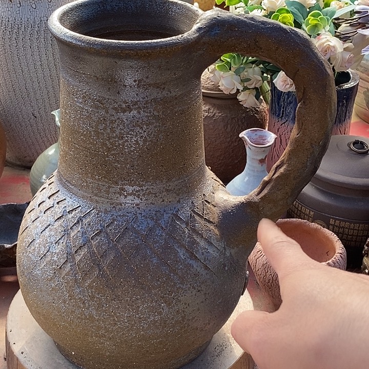 紫砂花盆紫砂13.33无孔