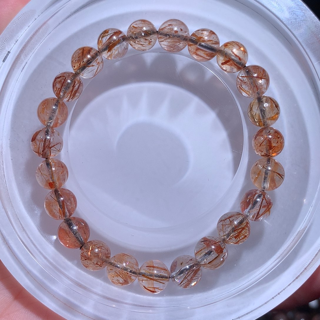 未镶嵌手链水晶黑金超七8咪