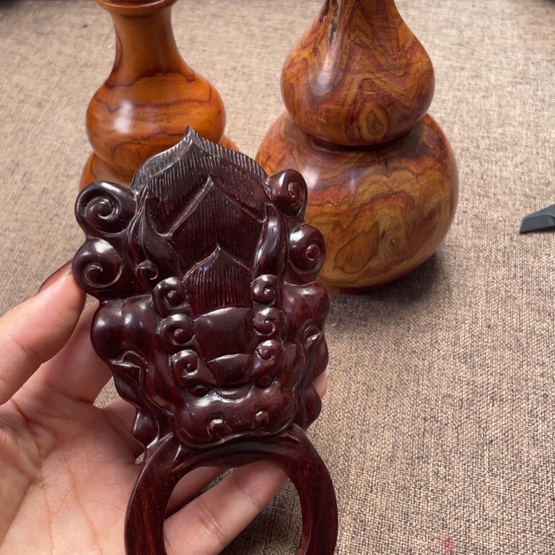 绝***K檀香紫檀（小叶紫檀）兽首