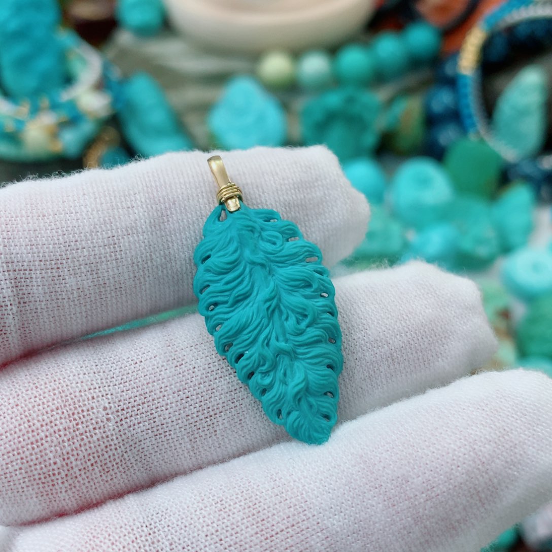 绿松石未镶嵌珠宝半成品