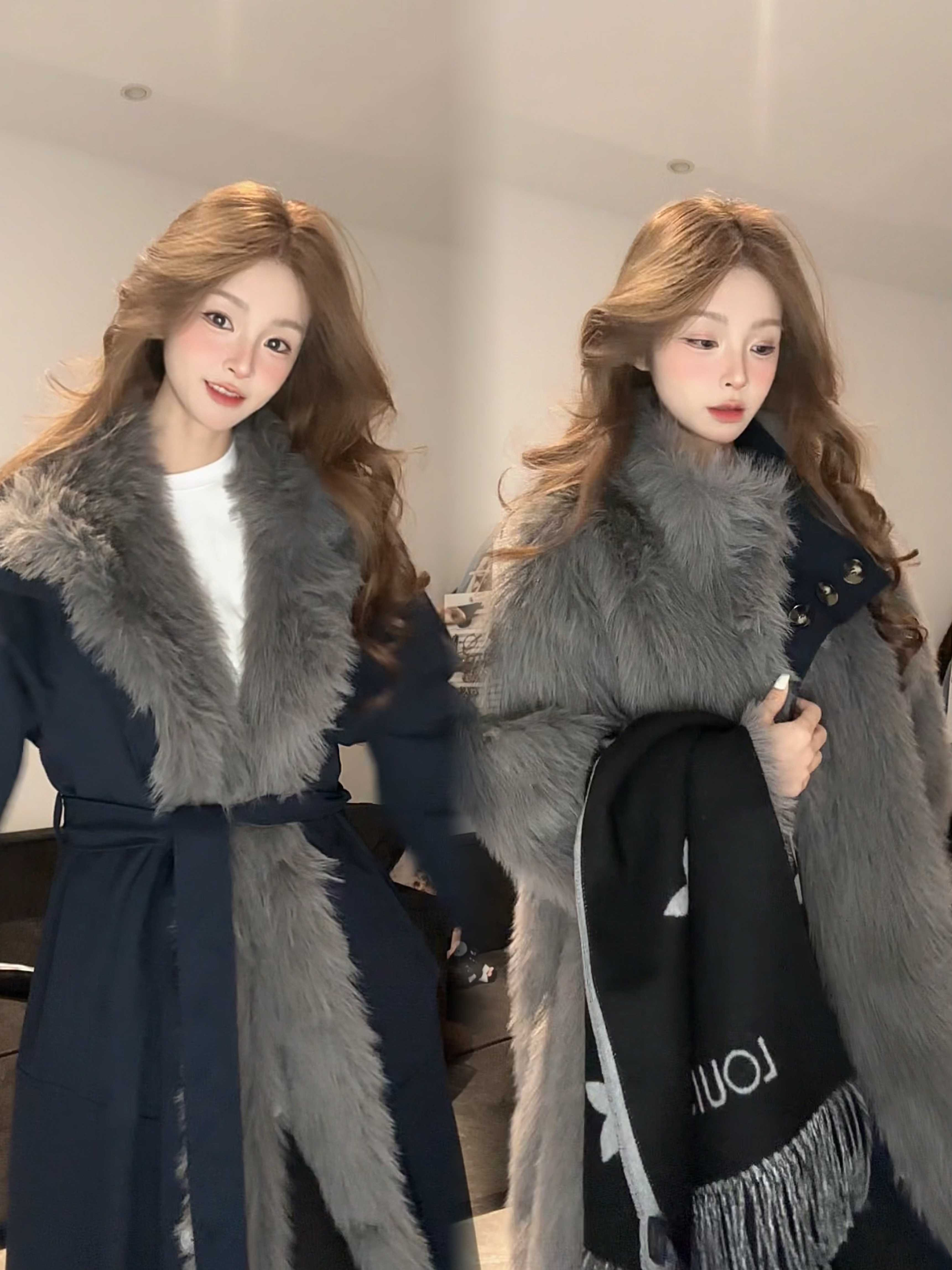 【2502】2025冬季新款加绒加厚款长袖保暖休闲修身派克服潮流休闲服