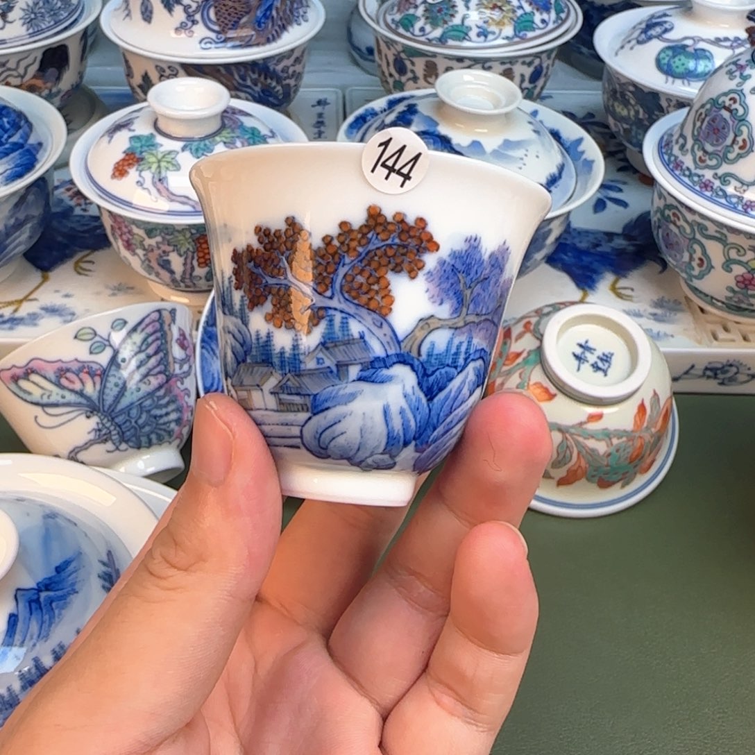 彦祖纯手工手绘茶具144