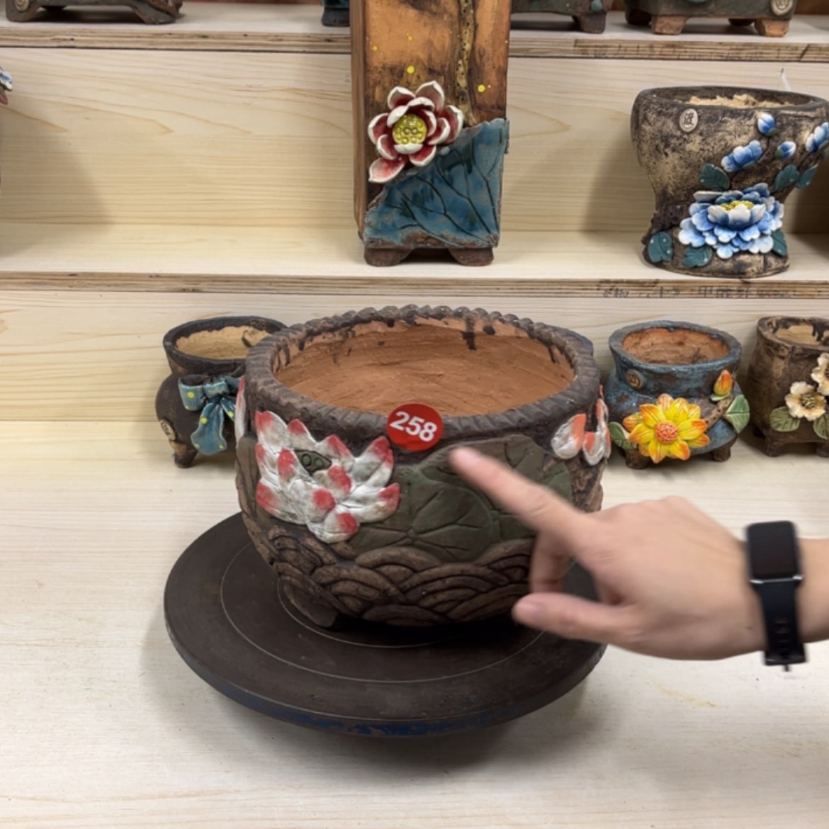 【闪购商品】紫砂花盆258福利内口18外高15