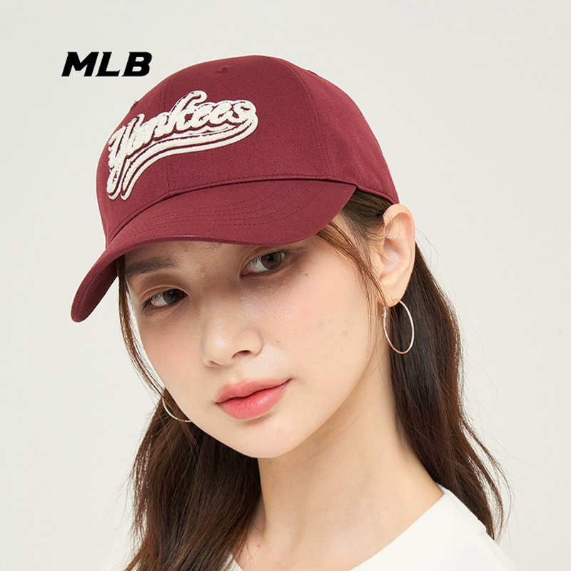 MLB韩国正品男女情侣学院风软顶棒球帽遮阳百搭鸭舌帽联名款帽子