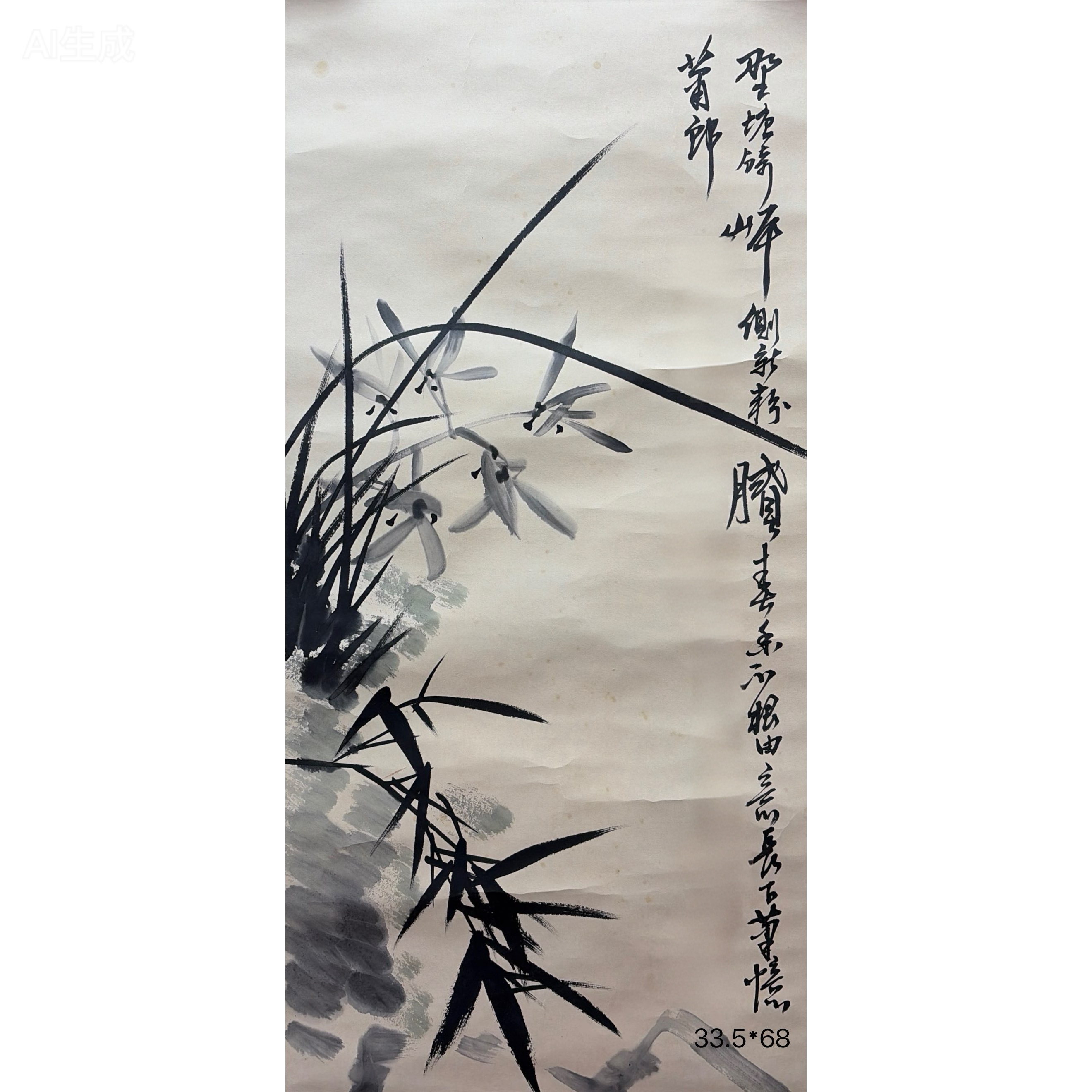 Y062 蒋老师《花鸟》33.5*68（2平尺）