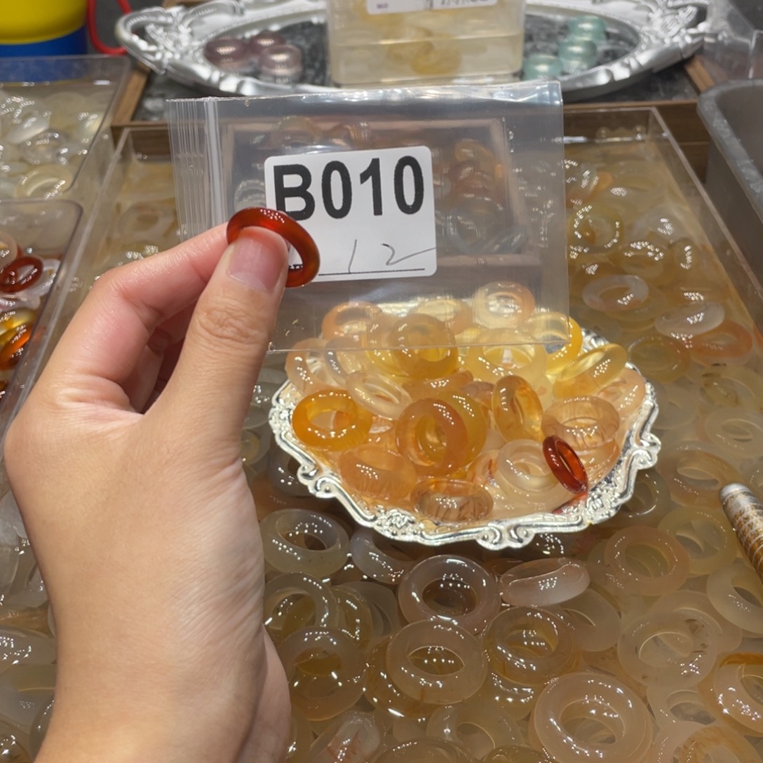 玛瑙/玉髓未镶嵌戒指010