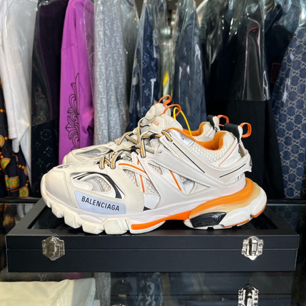 99新 Balenciaga/巴黎世家 track白橙老爹鞋/40码/无盒