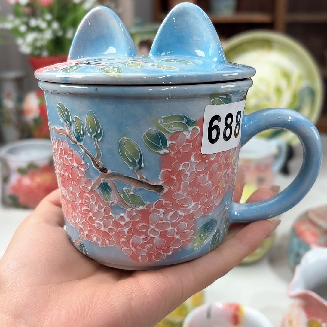 景德镇手绘高温釉下彩陶瓷茶具