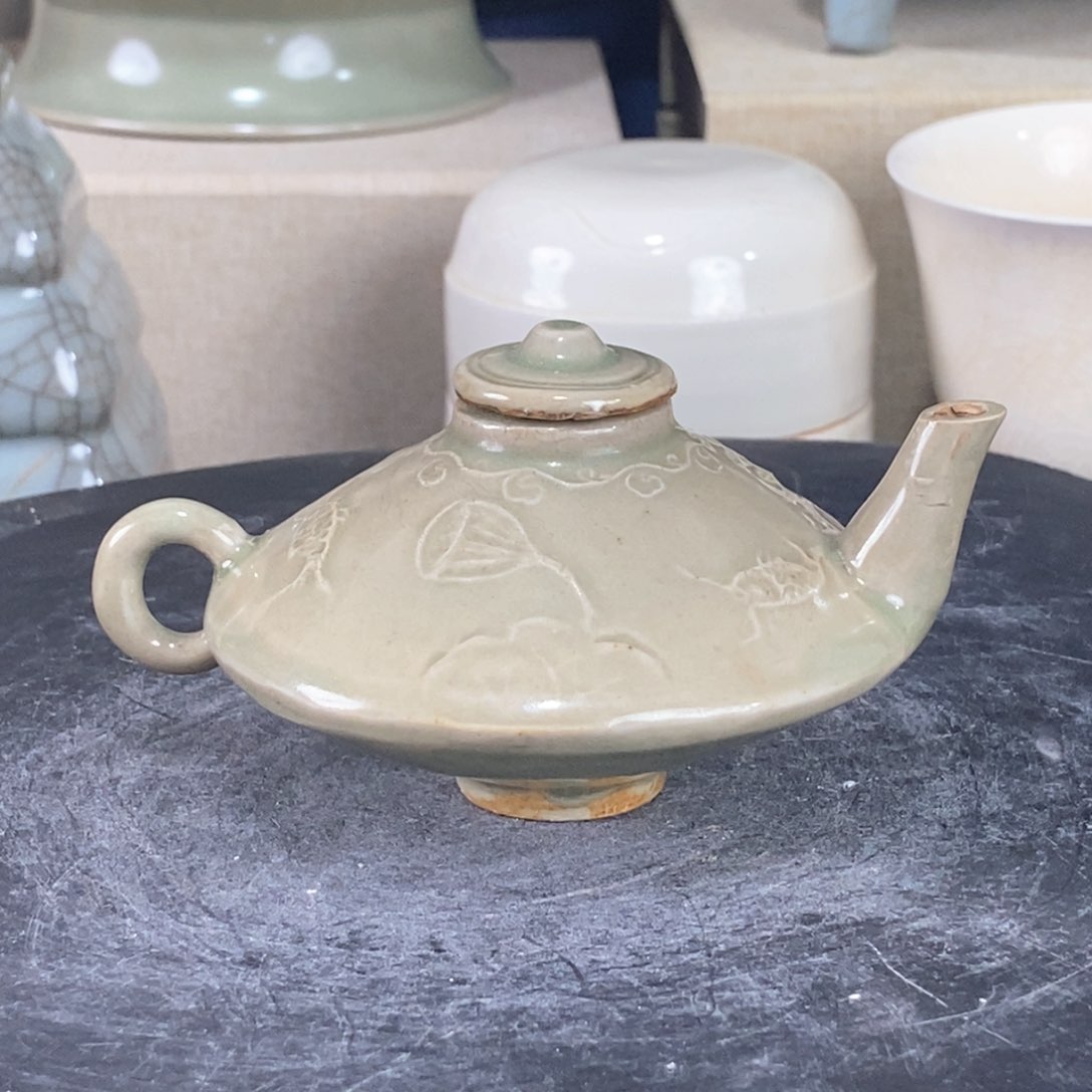 摆件耀州窑小壶瓷器