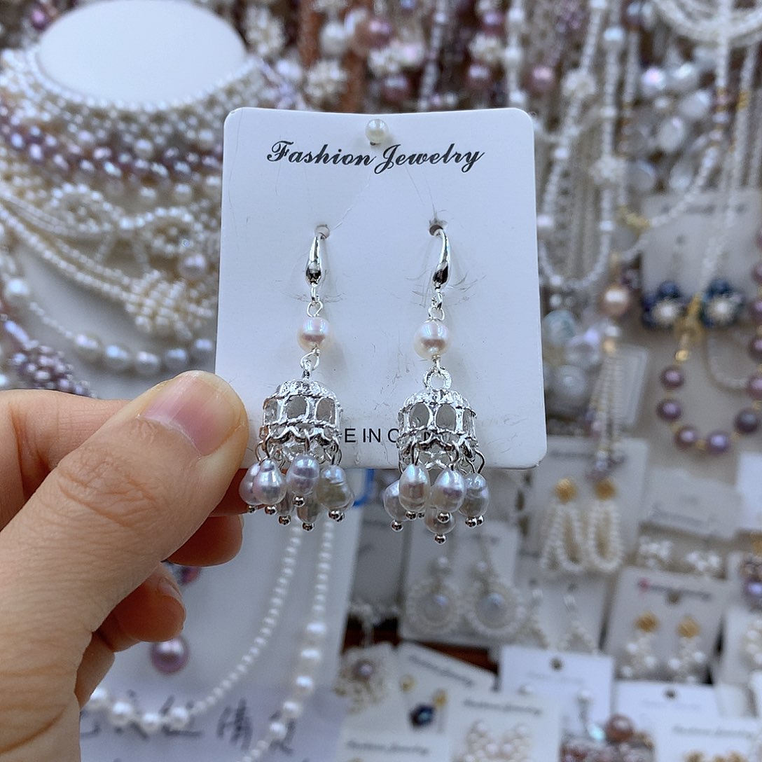 颈饰合金淡水珍珠