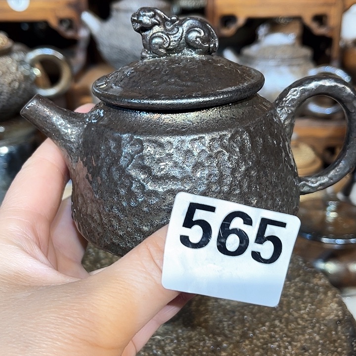 壶高温柴烧陶泥碳化壶