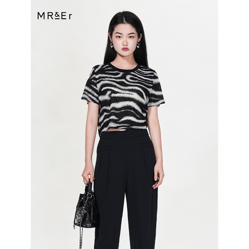 夏季新款设计感chic百搭休闲短款T恤上衣R4B82663