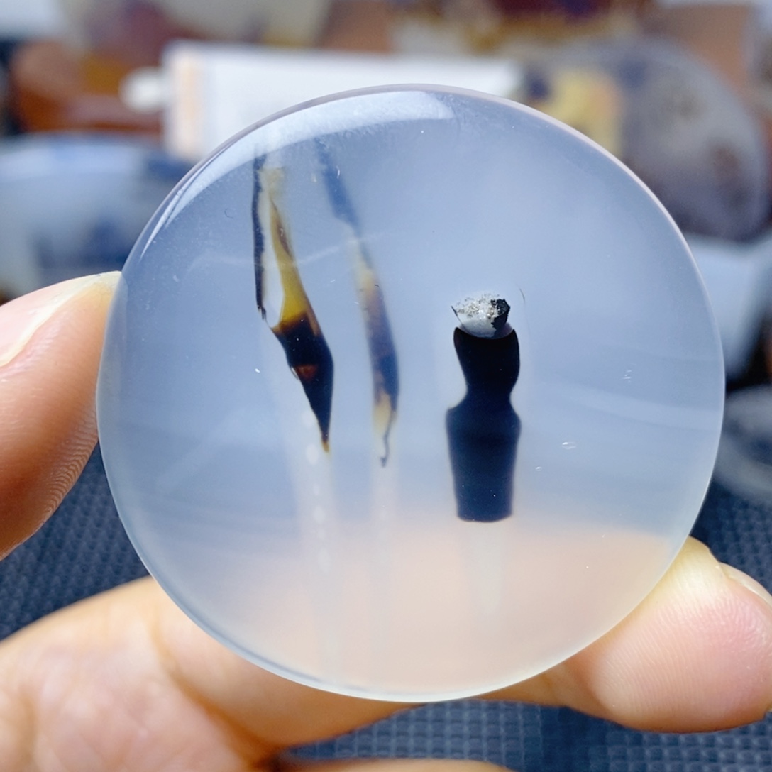 玛瑙/玉髓未镶嵌珠宝奇石旗开得胜