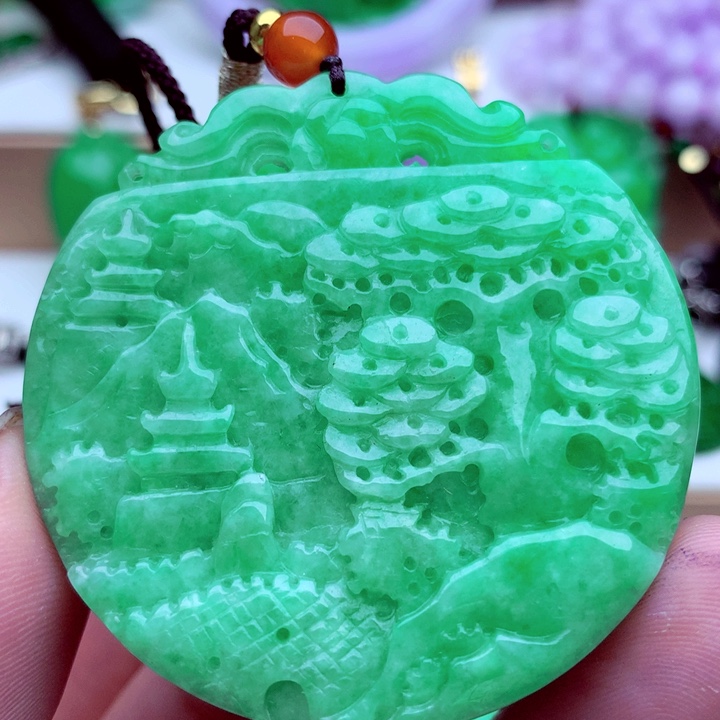 翡翠未镶嵌吊坠(不含链)