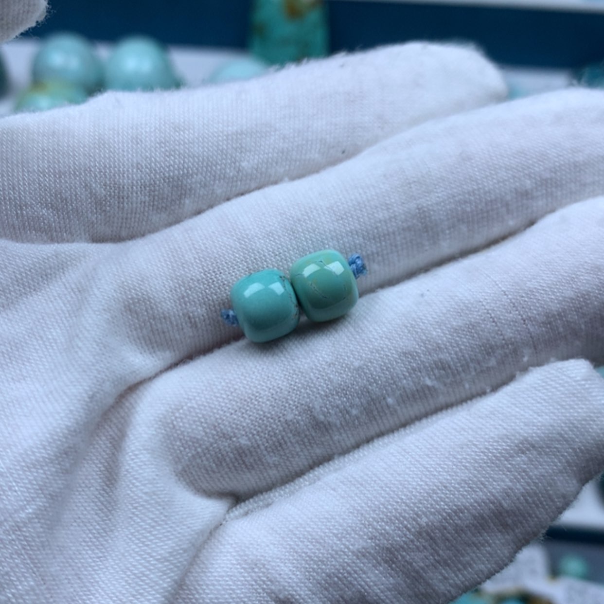 【闪购商品】绿松石珠宝奇石未镶嵌豆***养