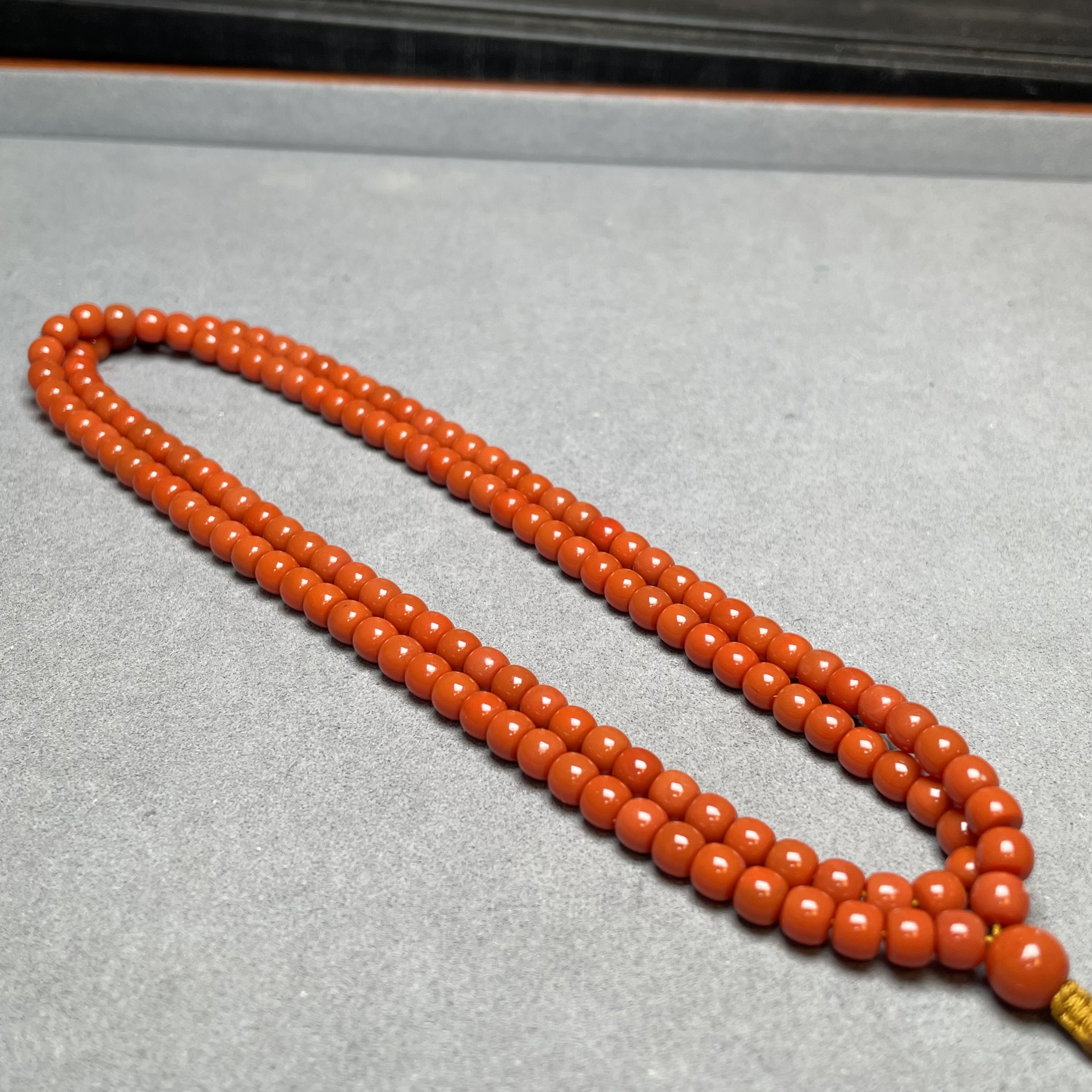 原矿川料南红老型珠多圈手串川料精工未镶嵌雕件手工时尚精美