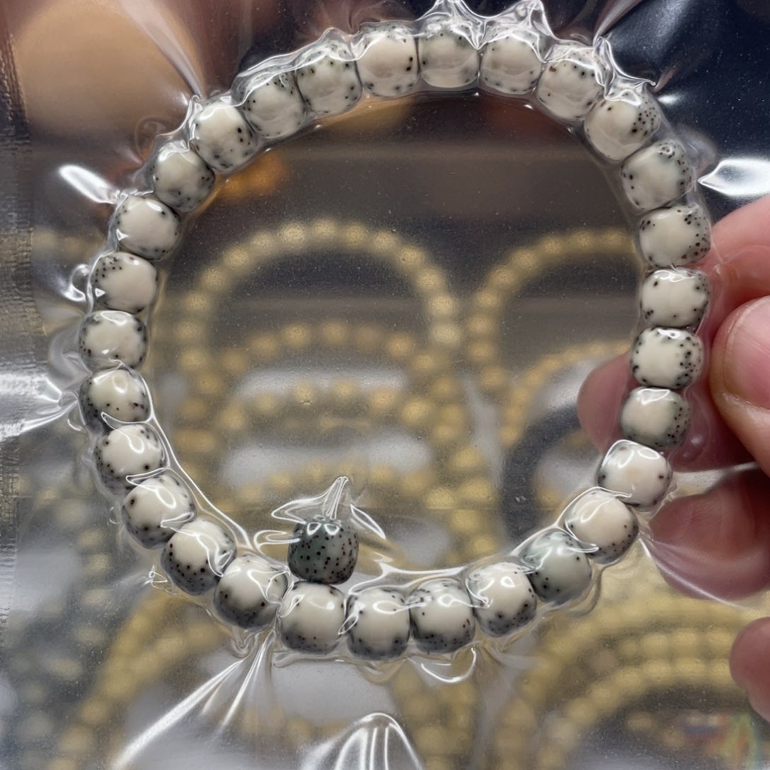 星月菩提吊坠小*8河豚单圈