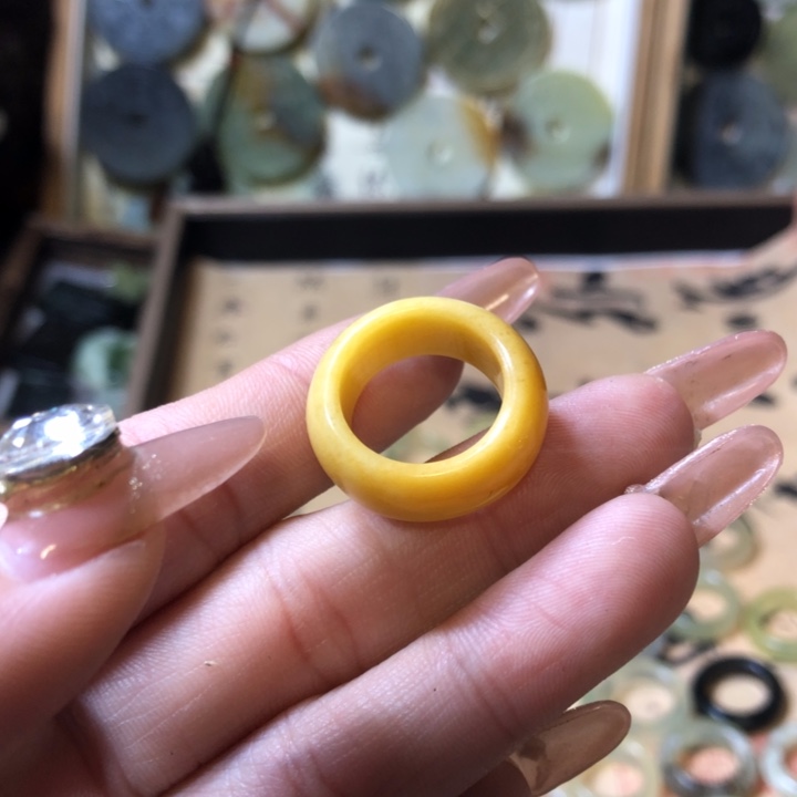 岫玉岫玉扳指15.2未镶嵌卢****情