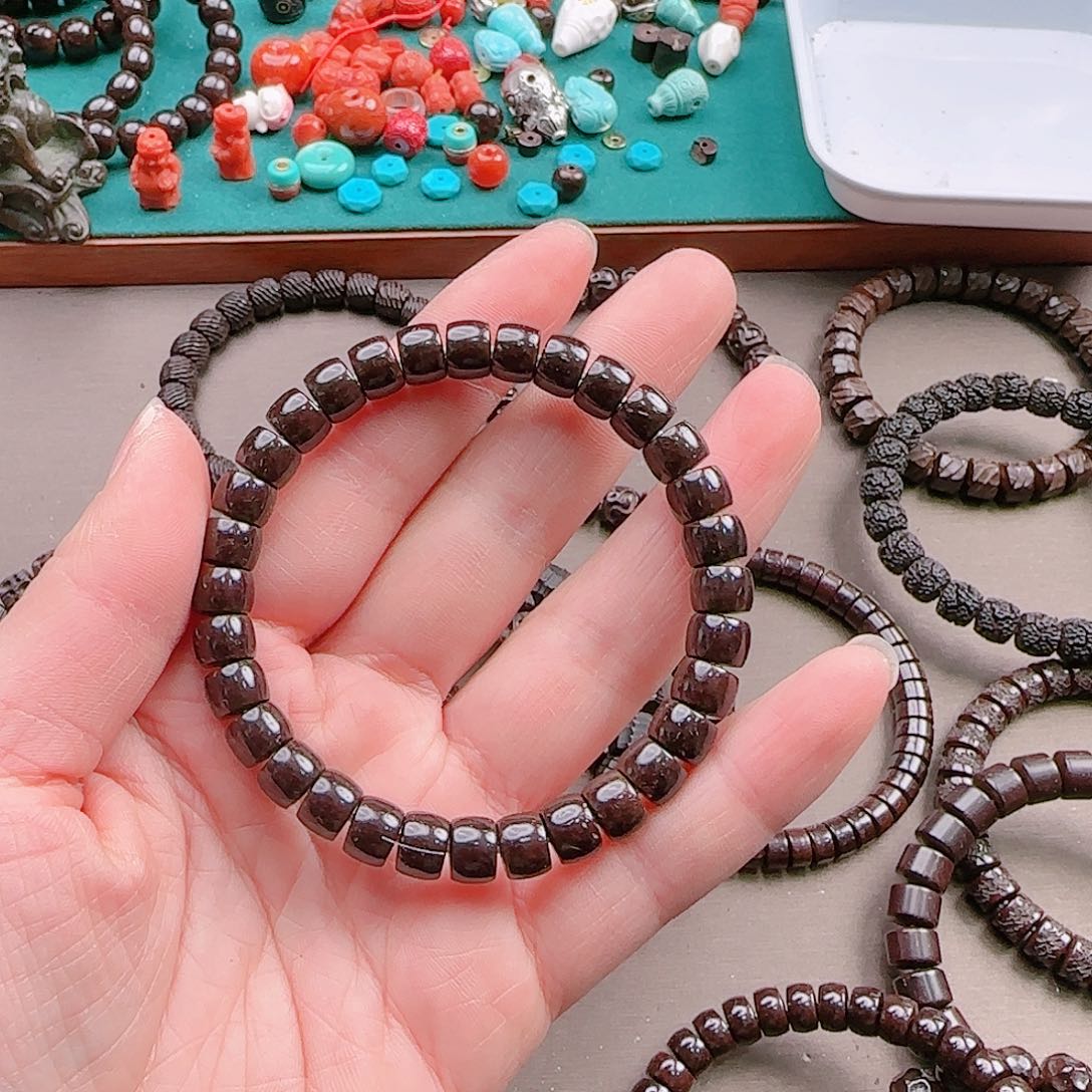 椰蒂手串可*君8*6直切手串