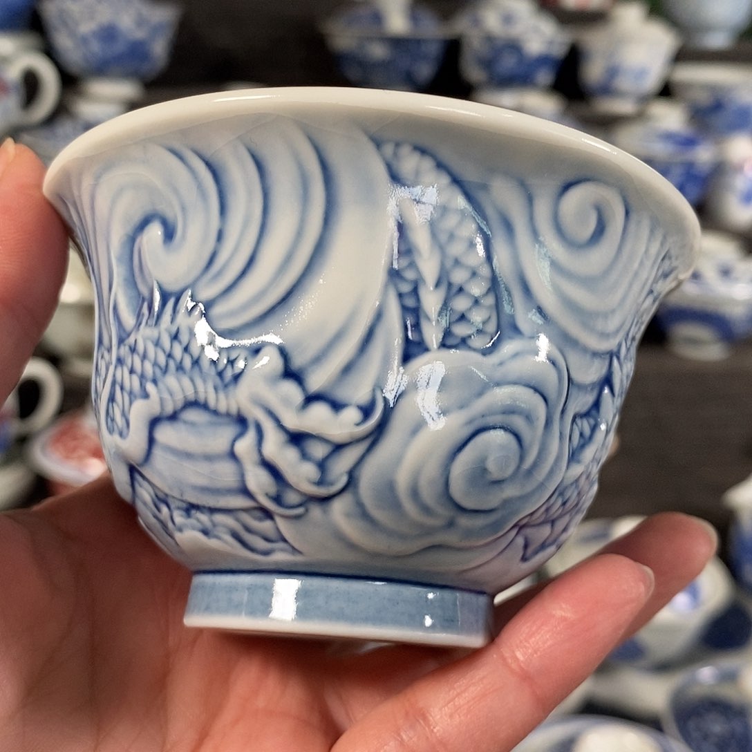 杯景德高温还原陶瓷