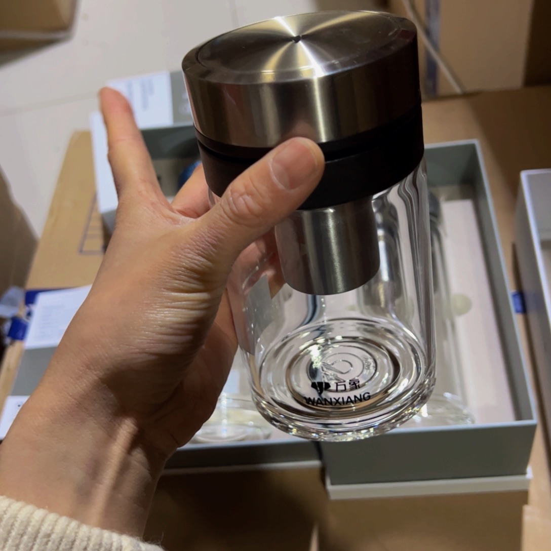 万象u219本色单层烫手玻璃杯500➕除垢剂