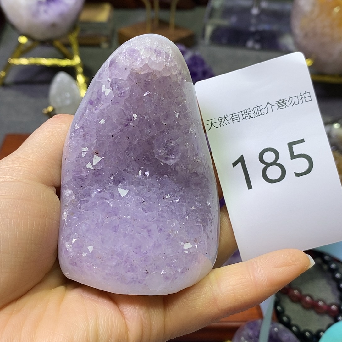 紫晶珠宝半成品未镶嵌