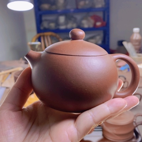 茶壶紫砂西施200cc瑕