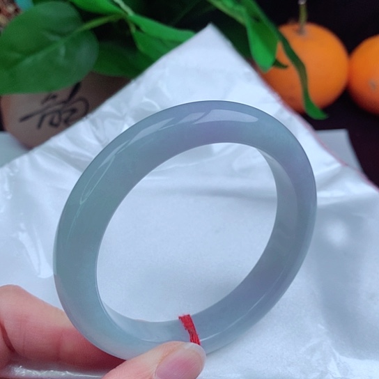 翡翠手镯未镶嵌   正圈57-58 冰蓝紫