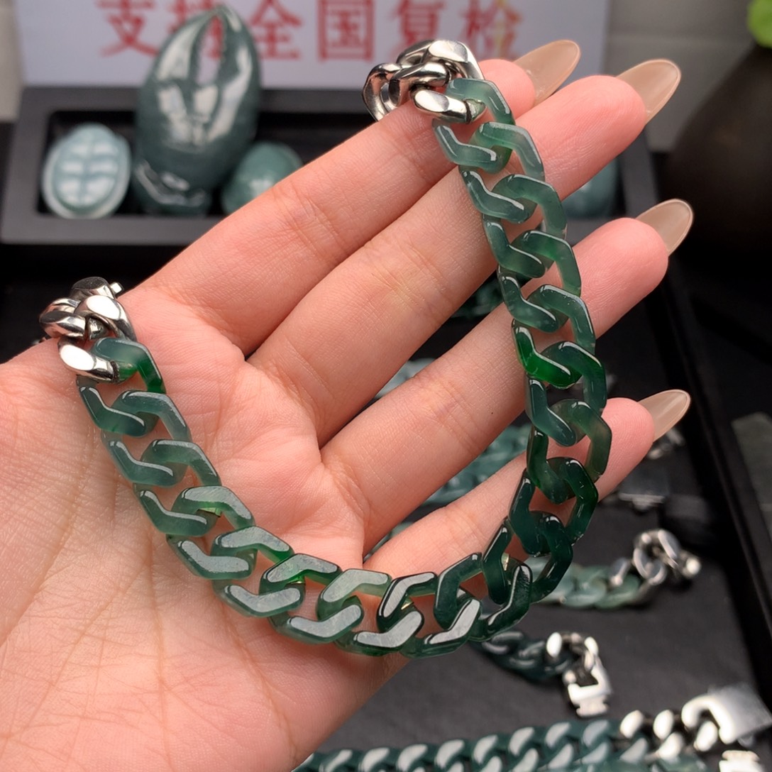 刚****翡翠未镶嵌手链000005