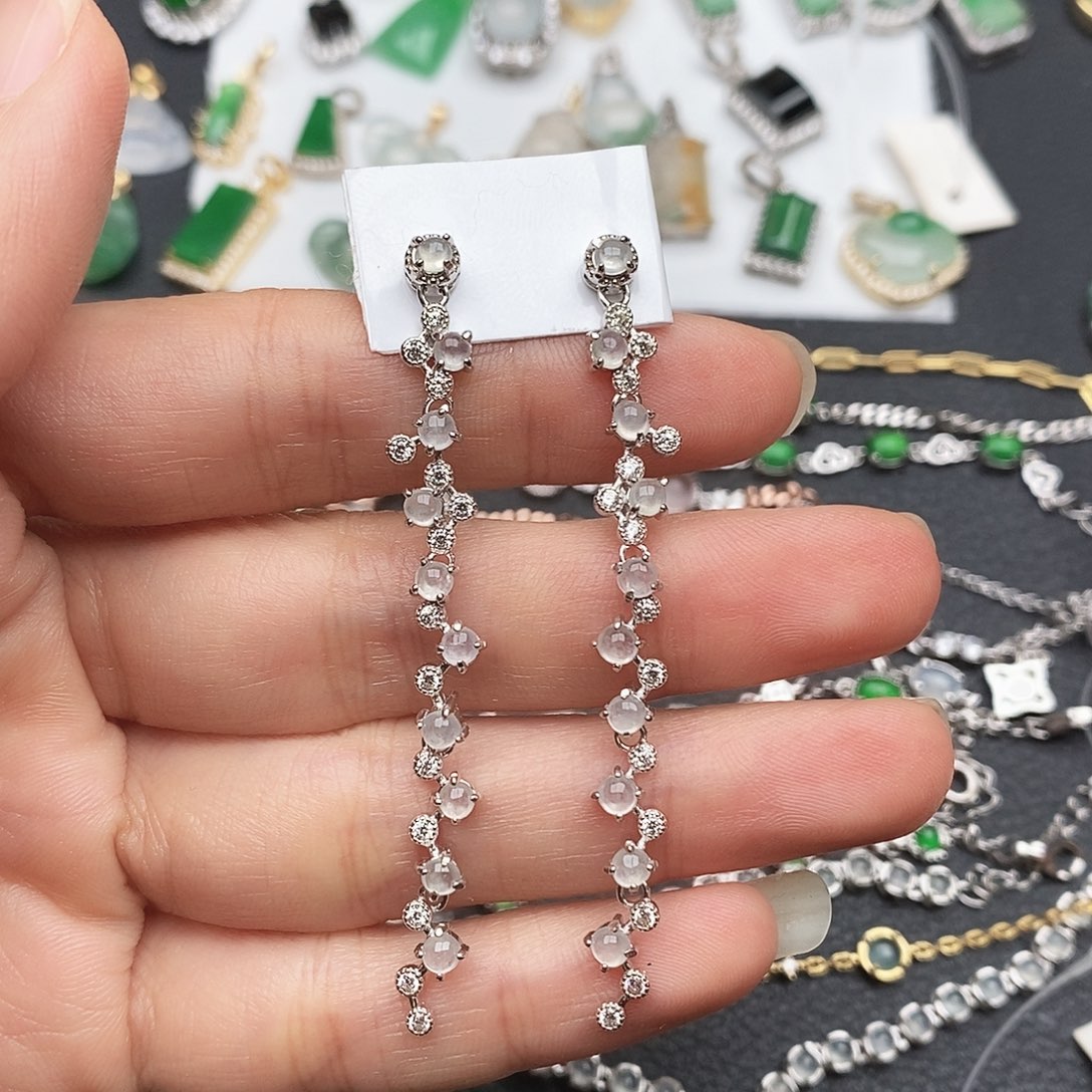 翡翠银S925镶嵌戒指